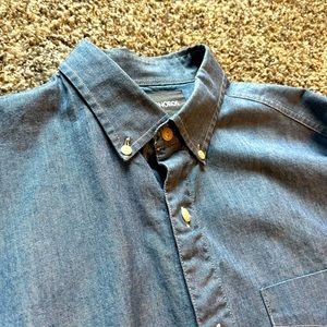 Bonobos Chambray Button-Down Shirt - Medium
